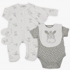 WF1860: Baby Unisex 5 Piece Net Bag Gift Set (0-9 Months)